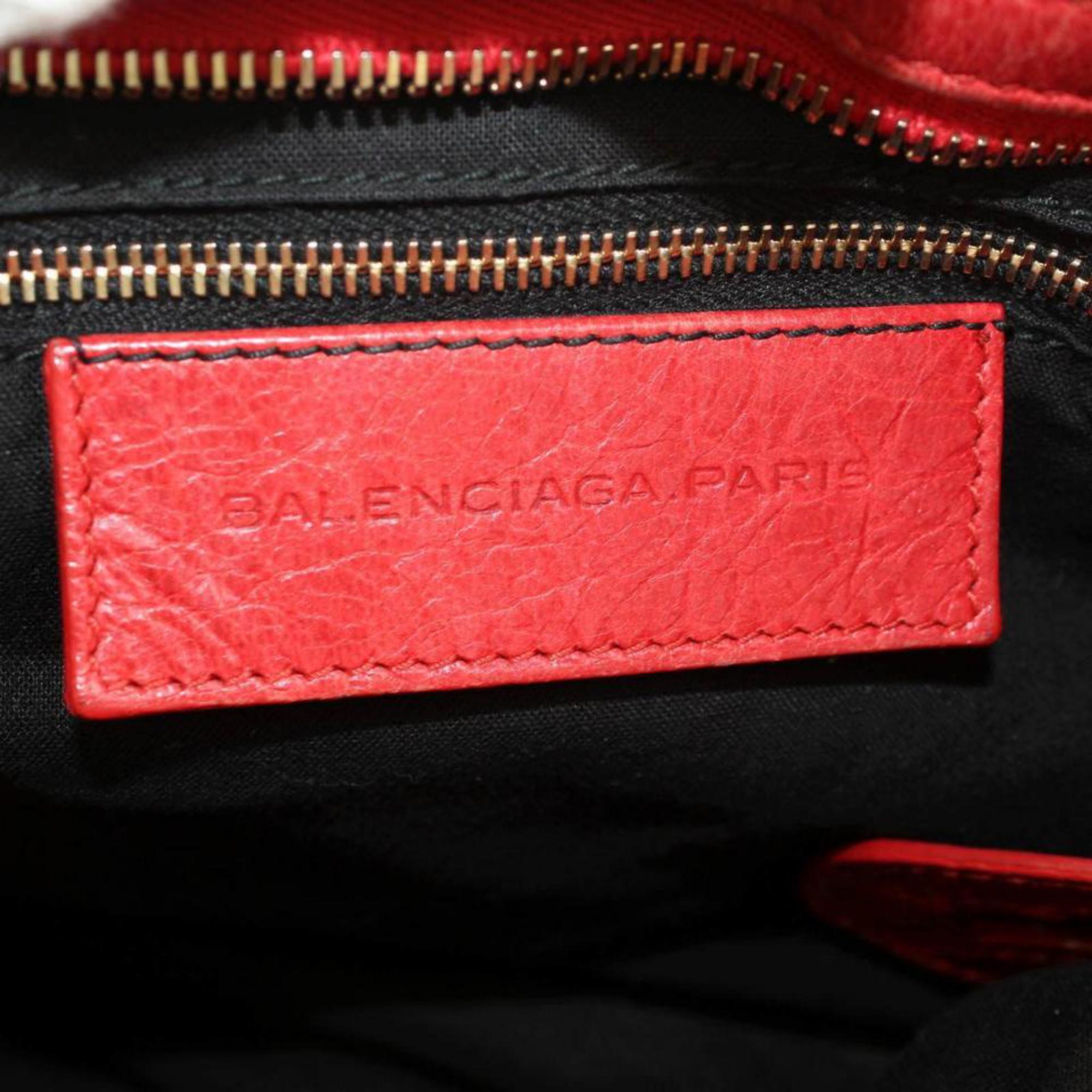 Balenciaga The City 2way 866491 Red Leather Shoulder Bag For Sale 1