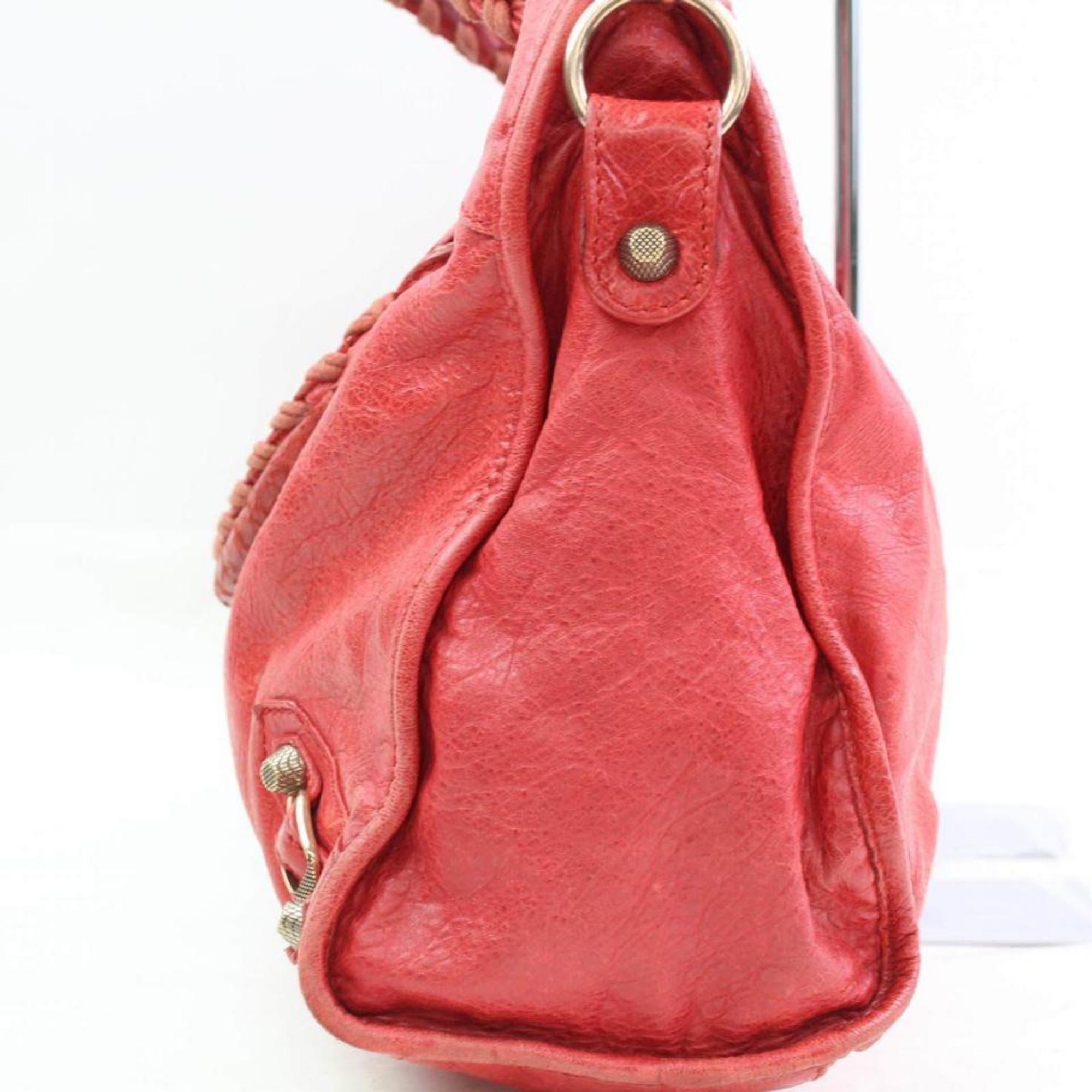 Balenciaga The City 2way 866491 Red Leather Shoulder Bag For Sale 4