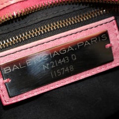 Balenciaga The City 2way 868533 Pink Leather Shoulder Bag