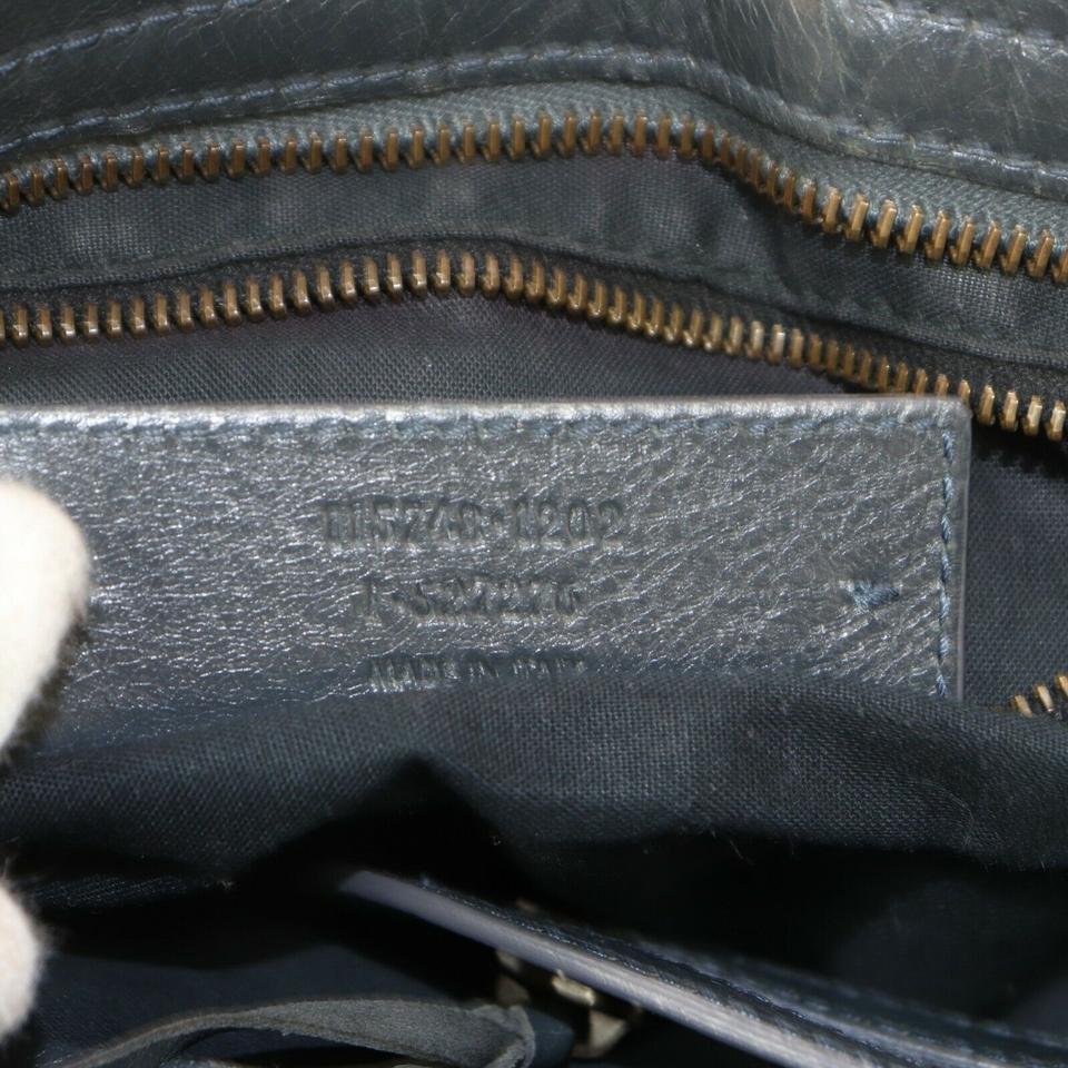 Balenciaga The City 2way Charcoal 872610 Gray Leather Shoulder Bag 3