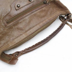 Balenciaga The Day Hobo 868317 Brown Leather Shoulder Bag