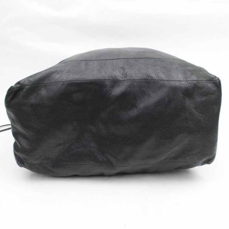 Balenciaga The Day Hobo 868349 Black Leather Shoulder Bag For Sale at ...