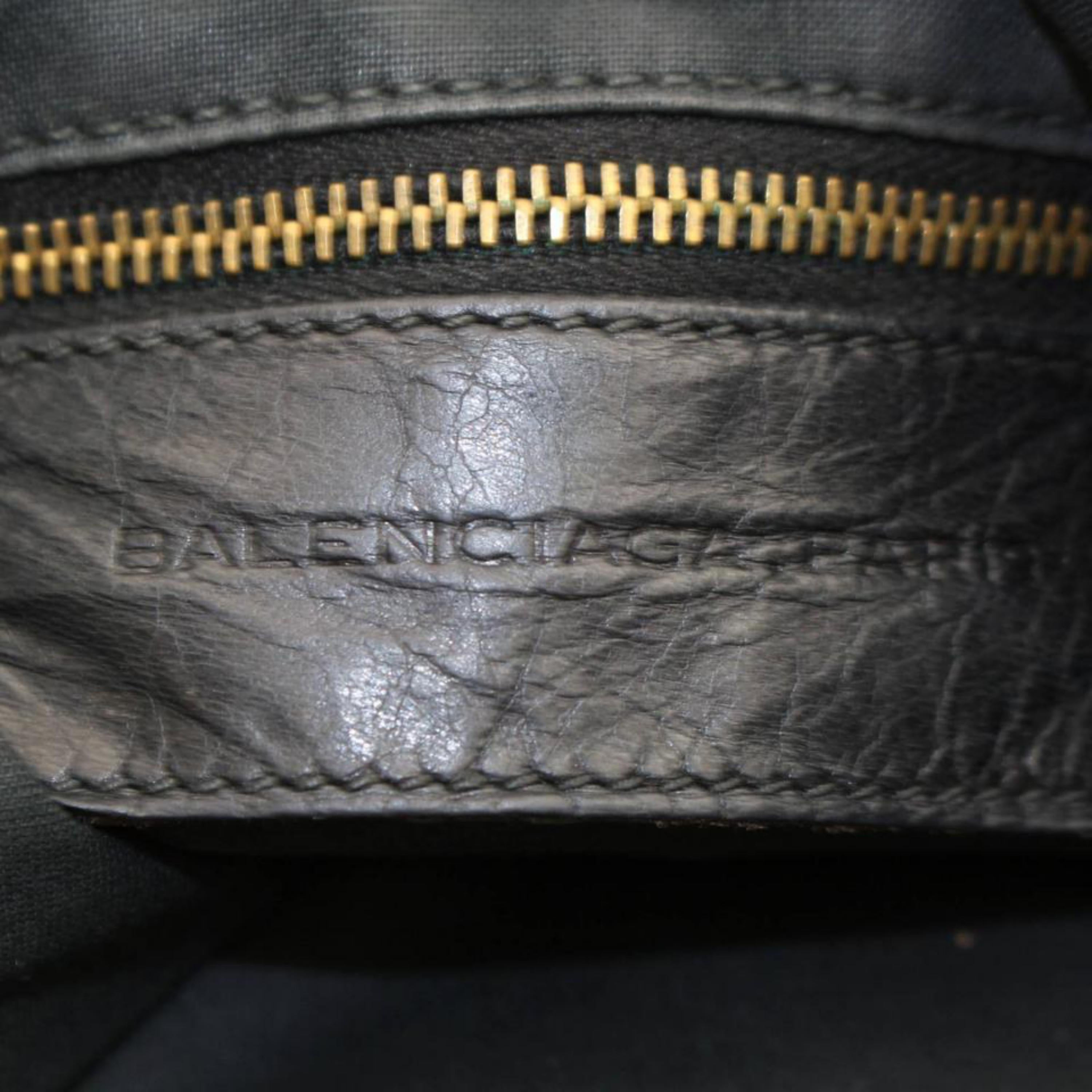 Women's Balenciaga The Day Hobo 868349 Black Leather Shoulder Bag For Sale