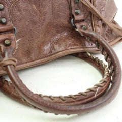 Balenciaga The Sunday 866440 Brown Leather Tote