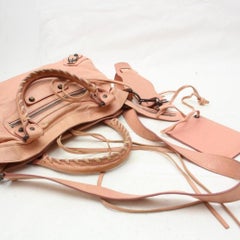 Balenciaga The Town 2way 865676 Pink Leather Shoulder Bag