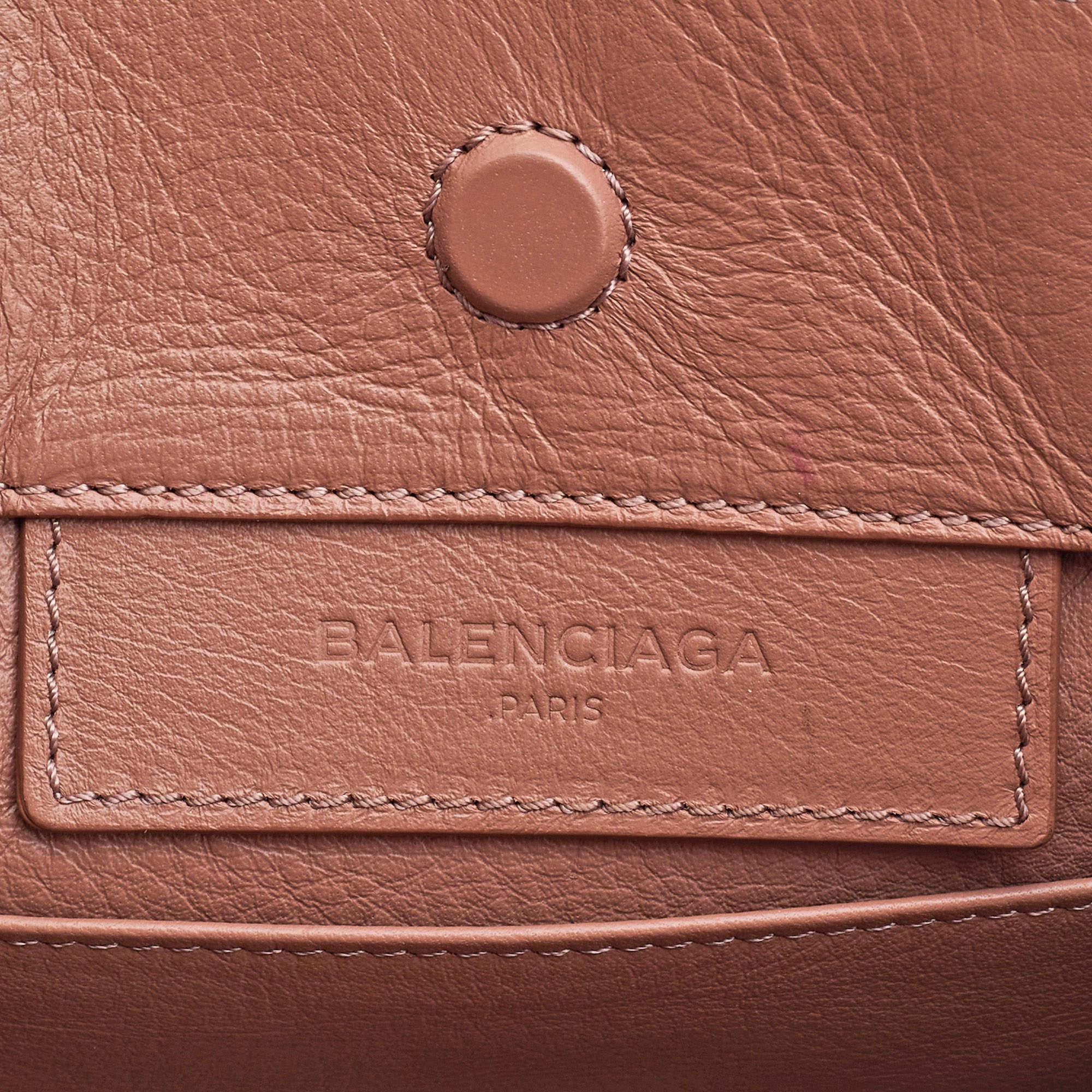 Women's Balenciaga Tomette Leather Mini Papier A4 Tote