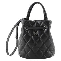 Balenciaga Touch B. Bucket Bag Quilted Leather Small