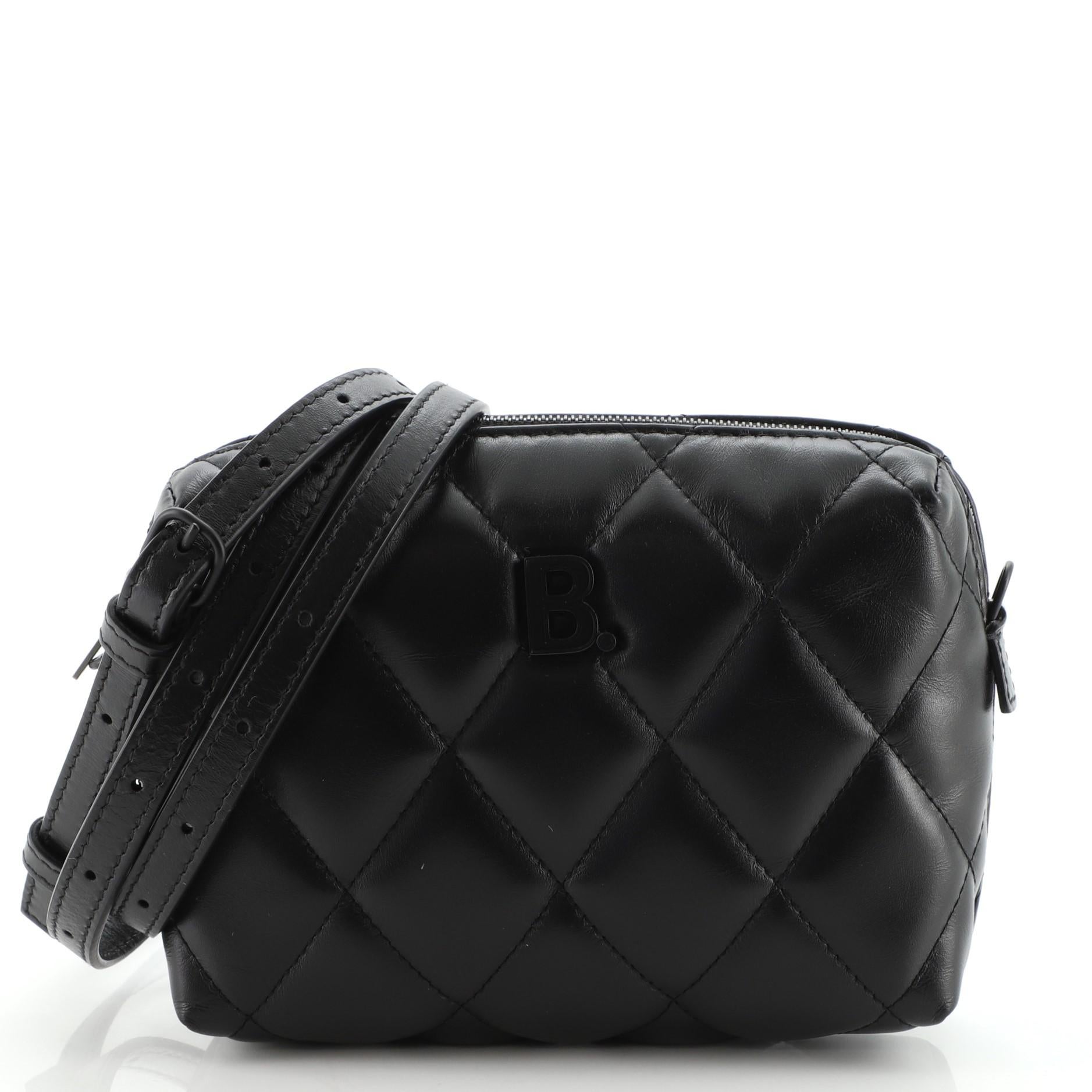 Balenciaga Touch B. Camera Bag Quilted Leather XS For Sale at 1stDibs