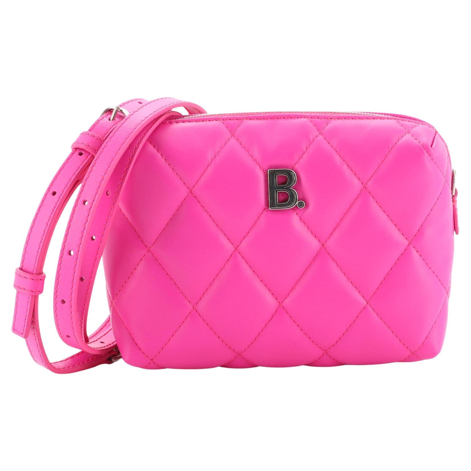 Balenciaga Pink Leather Motocross Giant 12 Hip Bag Italy w/ Dust Bag at