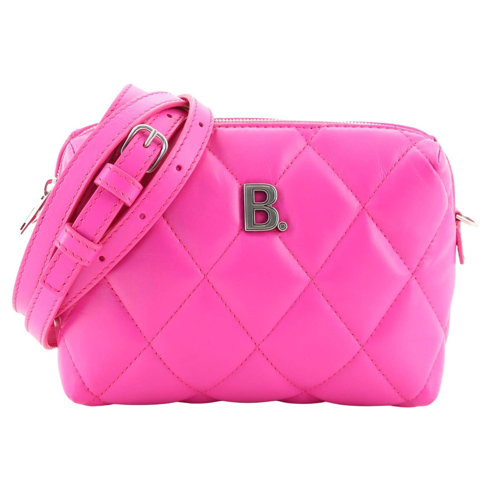 Balenciaga Pink Leather Motocross Giant 12 Hip Bag Italy w/ Dust Bag at