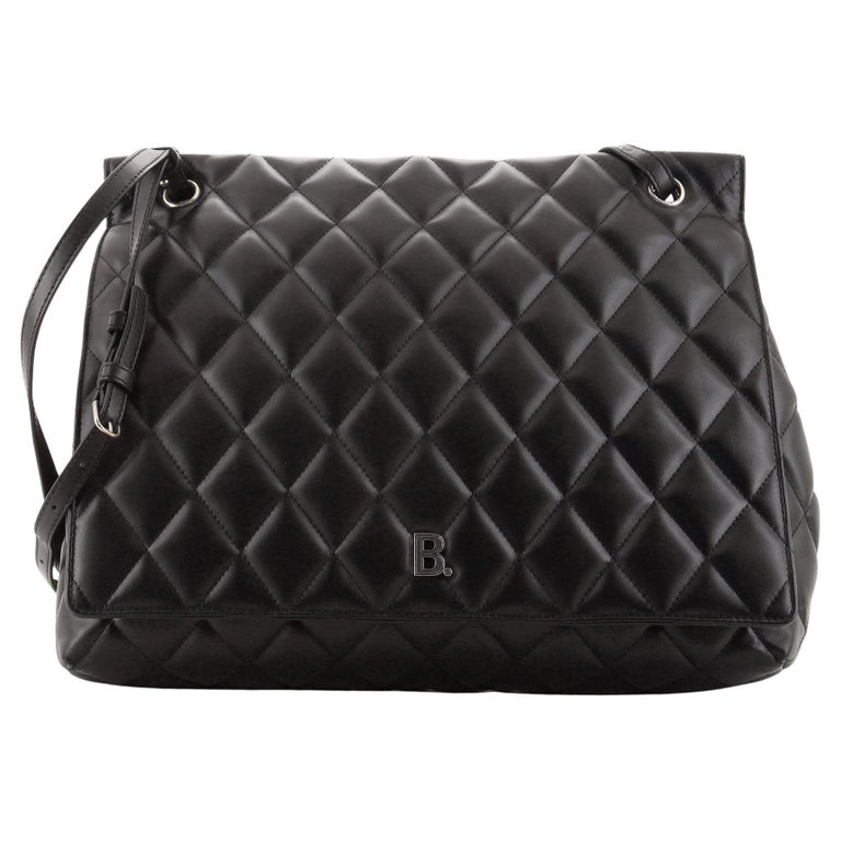 Balenciaga Touch B. Shoulder Bag Quilted Leather Large at 1stDibs