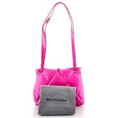 Balenciaga Touch Shoulder Bag Quilted Puffy Leather Medium