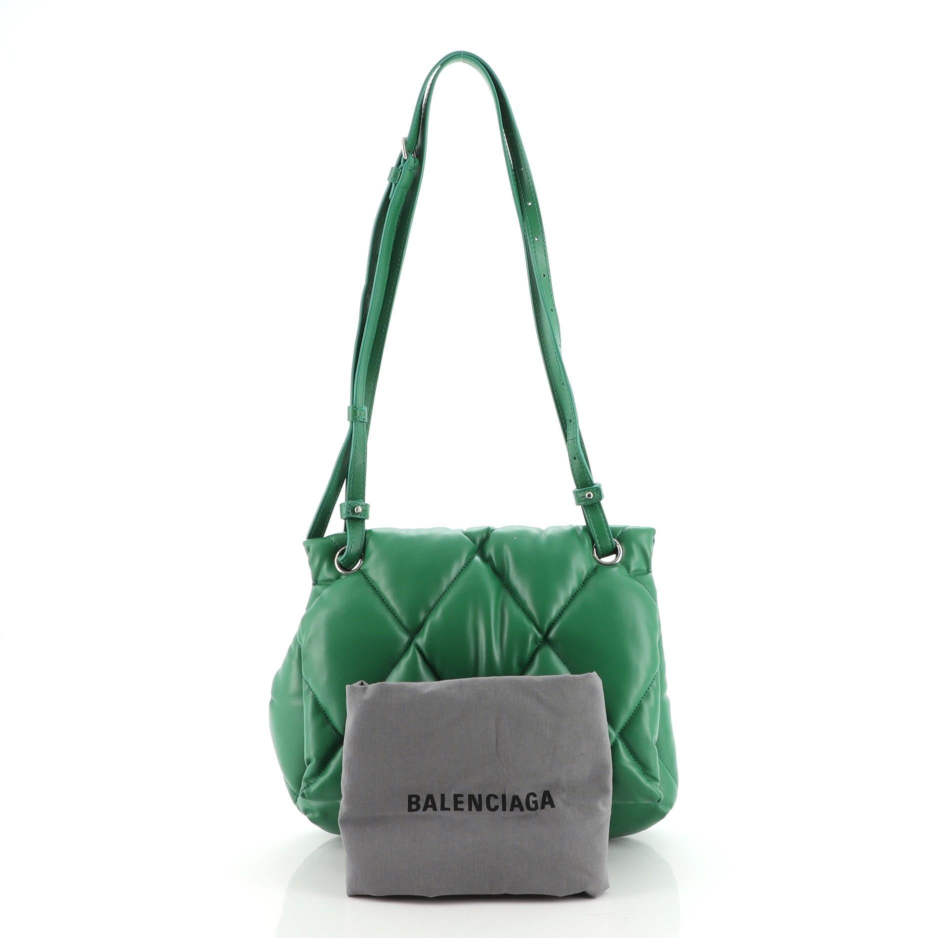 Balenciaga Touch Shoulder Bag Quilted Puffy Leather Medium at 1stDibs