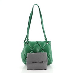 Balenciaga Touch Shoulder Bag Quilted Puffy Leather Medium