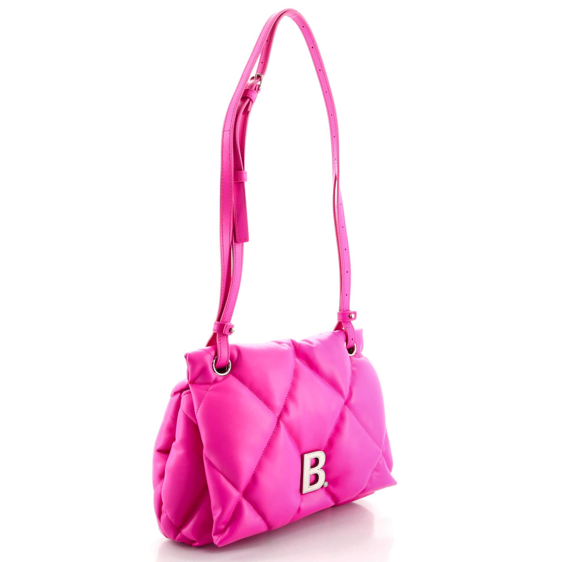 pink puffy bag