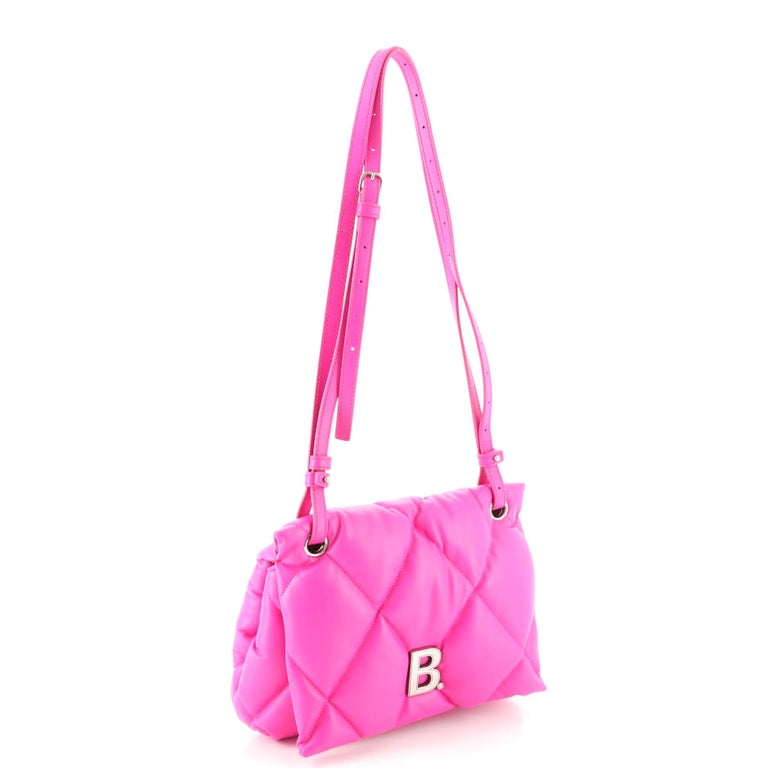 Balenciaga Touch Shoulder Bag Quilted Puffy Leather Medium For Sale at