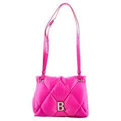 Balenciaga Touch Shoulder Bag Quilted Puffy Leather Medium