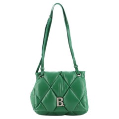 Balenciaga Touch Shoulder Bag Quilted Puffy Leather Medium
