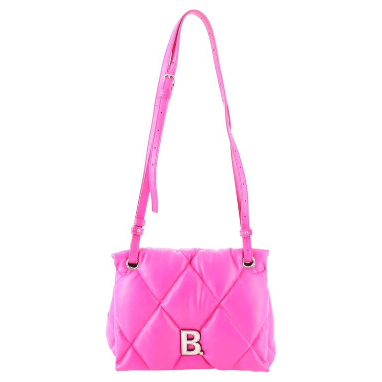 Balenciaga Touch Shoulder Bag Quilted Puffy Leather Medium For Sale at