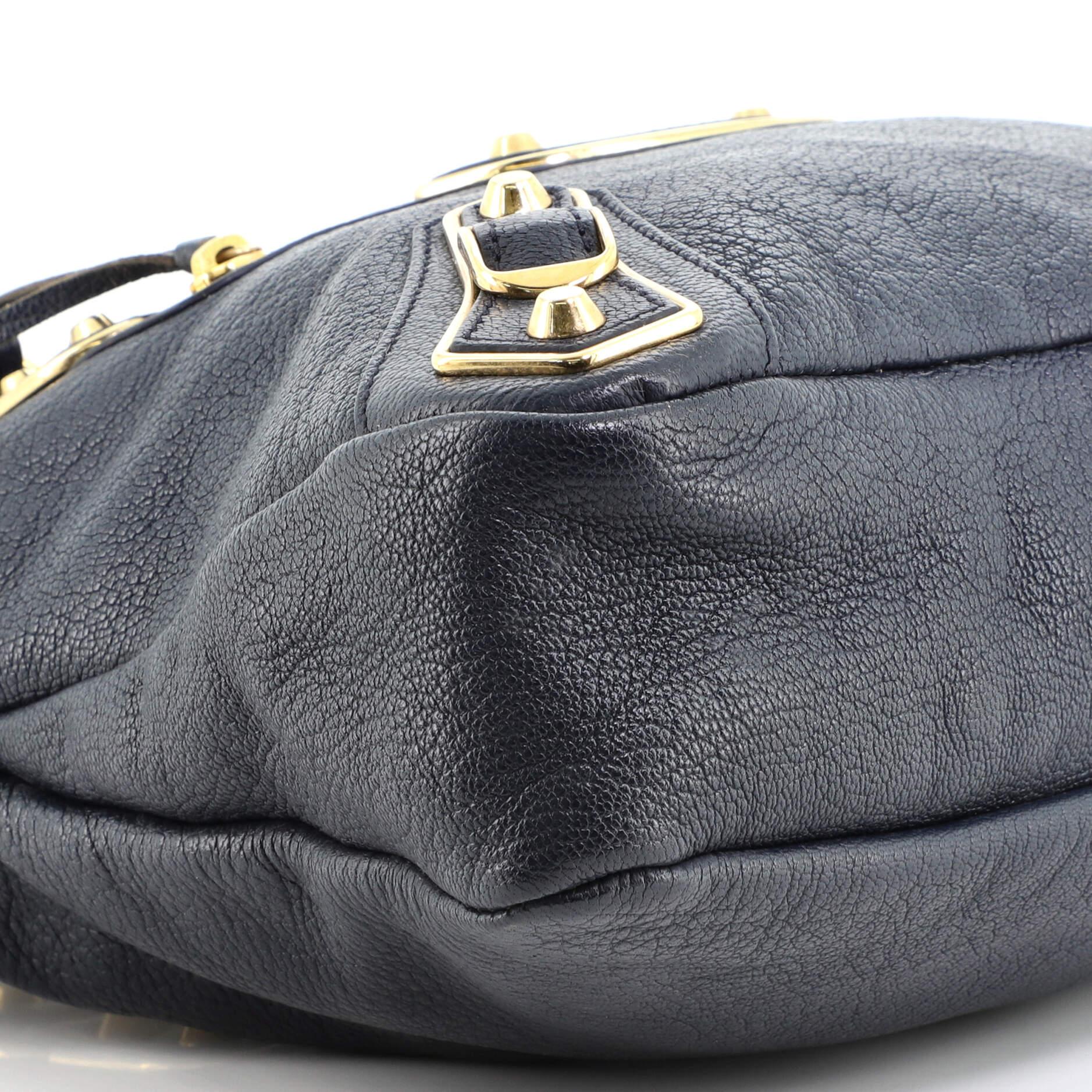 Balenciaga Town Classic Metallic Edge Bag Leather In Good Condition In NY, NY