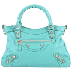 Balenciaga Town Giant Studs Handbag Leather