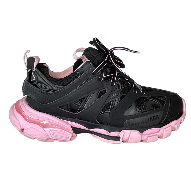 Balenciaga Track Low Top Black/Pink Sneakers (7 US) at 1stDibs | black and pink  balenciaga track, black pink balenciaga track, balenciaga track black pink