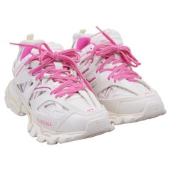 Balenciaga Track Sneakers in White Polyurethane