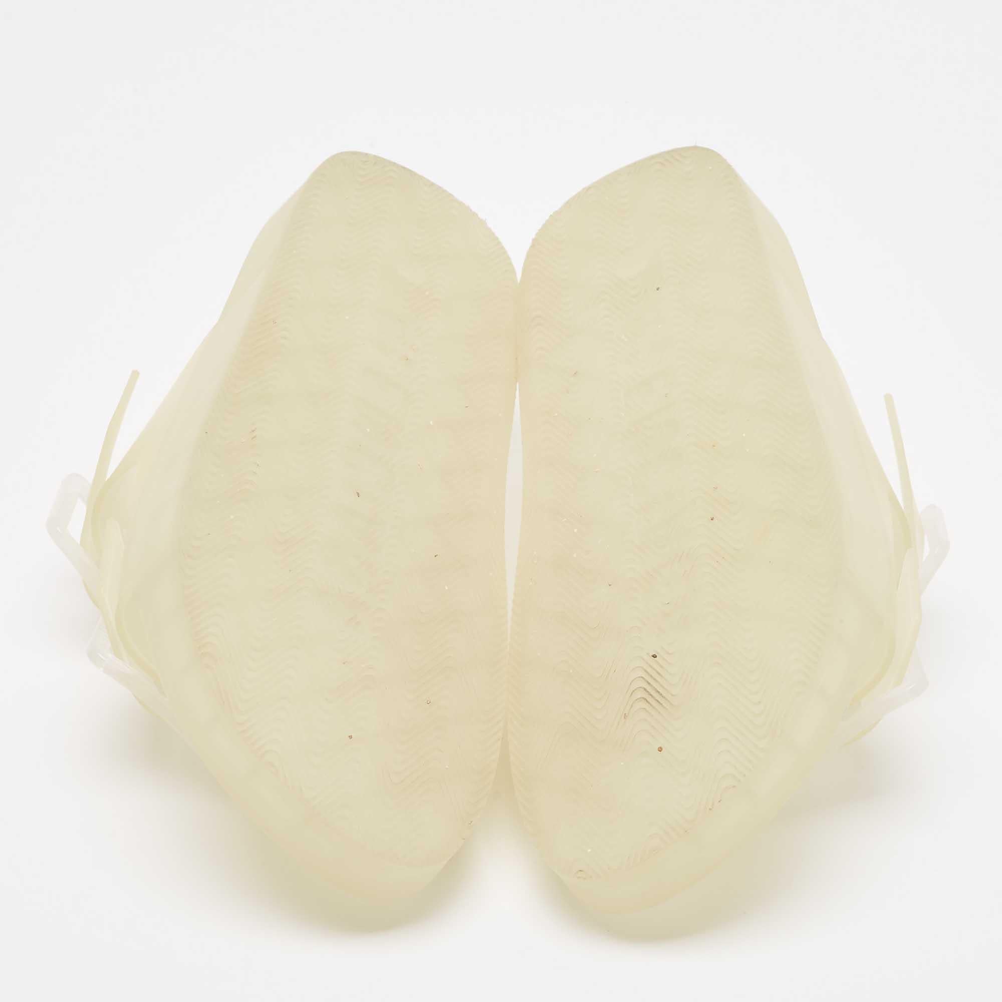 Balenciaga Transparent Rubber Flat Slides Size 43 1