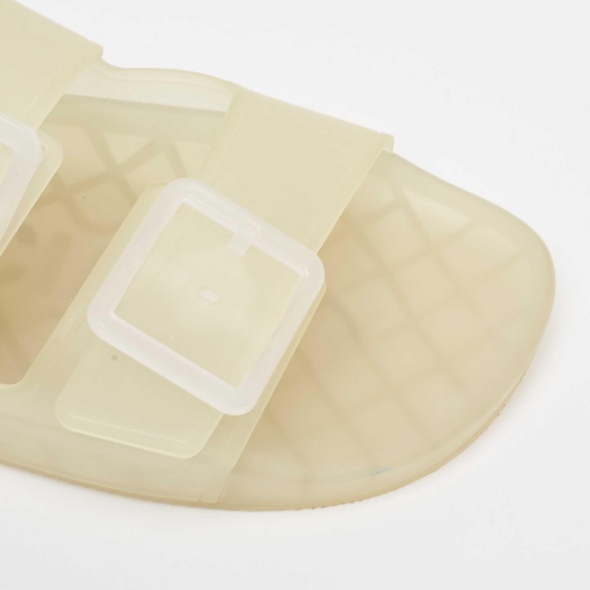 Balenciaga Transparent Rubber Flat Slides Size 43 2