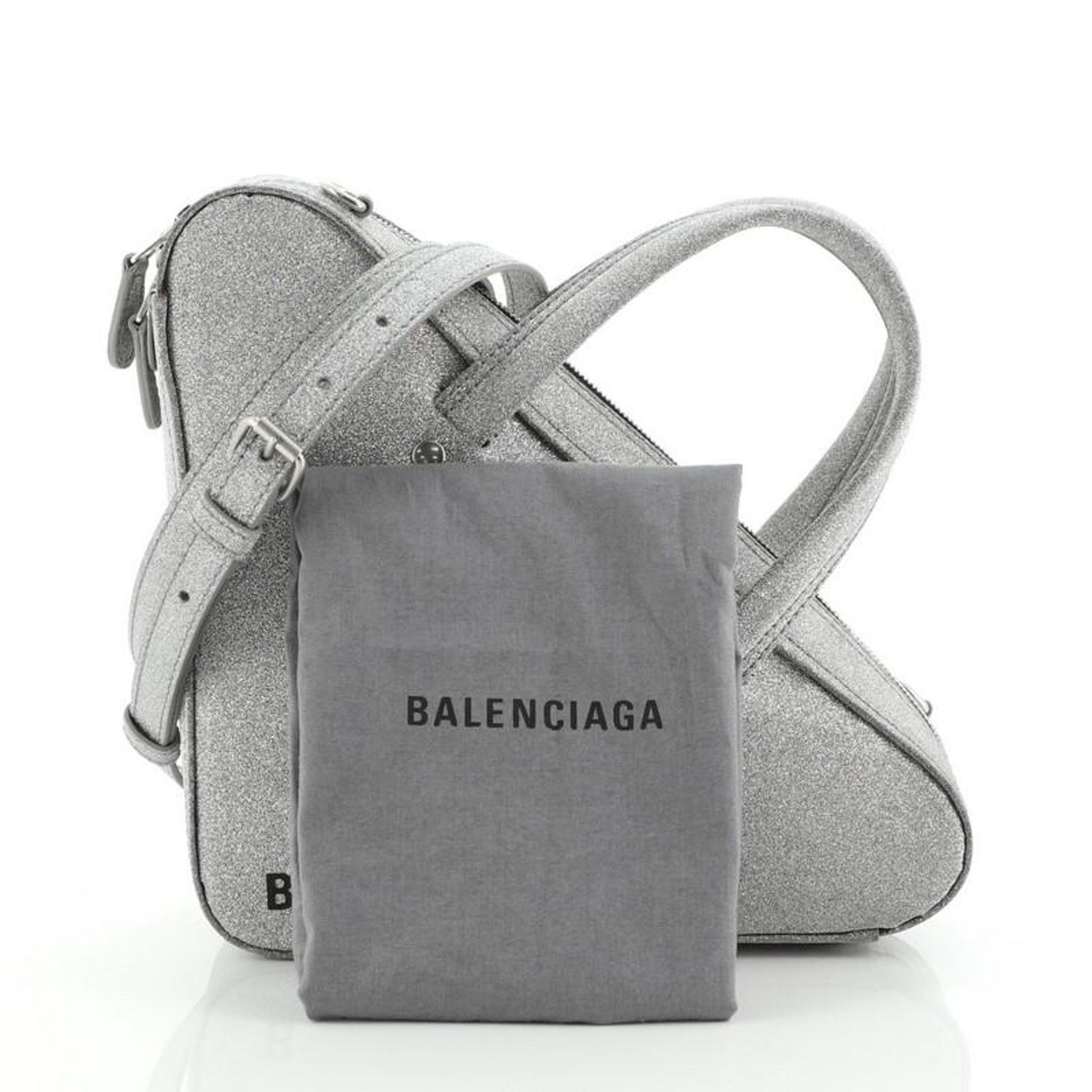 Balenciaga Triangle Duffle Bag Glitter XS at 1stDibs | balenciaga glitter  triangle bag