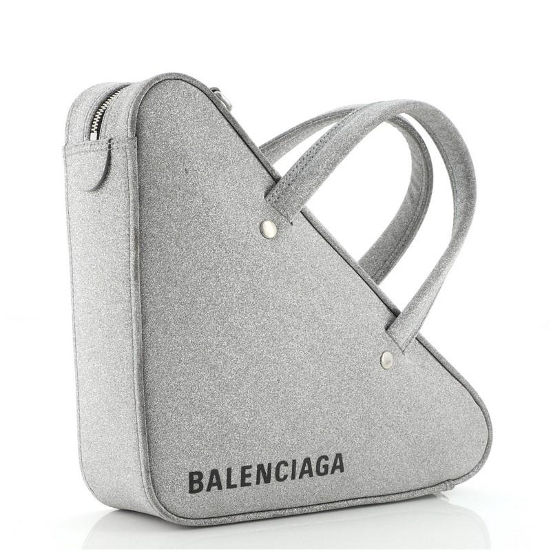 balenciaga triangle glitter