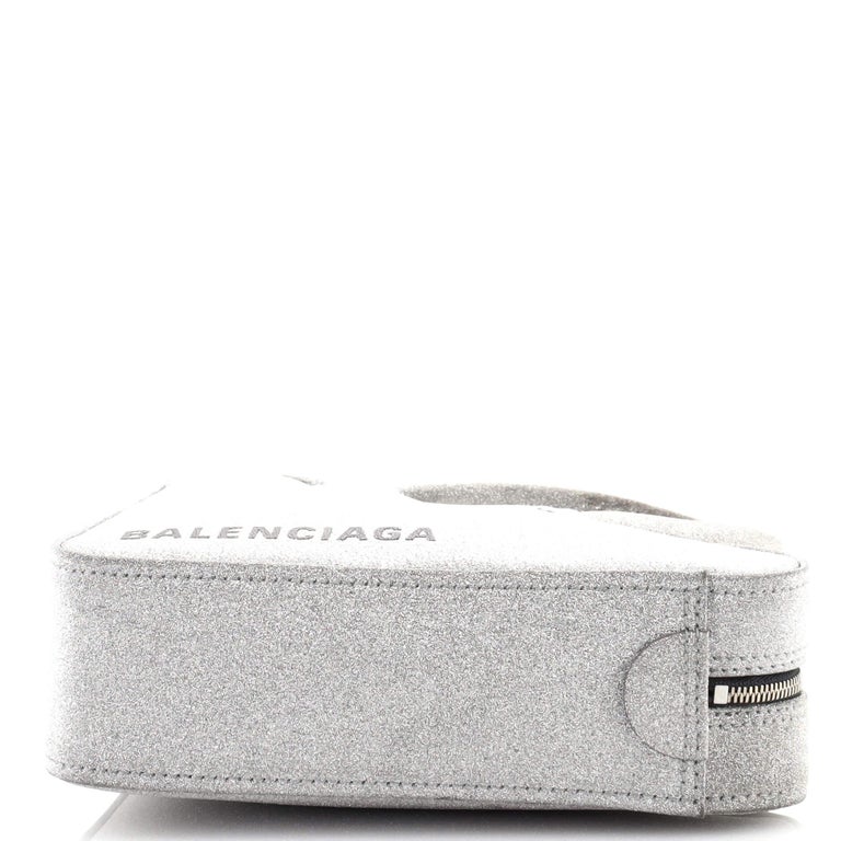 balenciaga triangle glitter bag