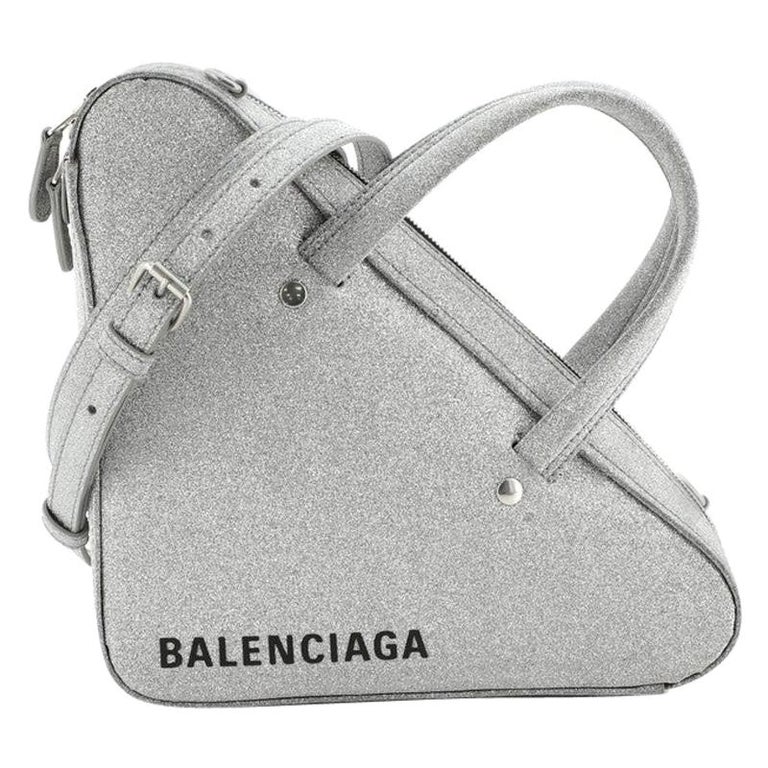 Balenciaga Triangle Duffle Bag Glitter XS at 1stDibs | balenciaga glitter triangle  bag