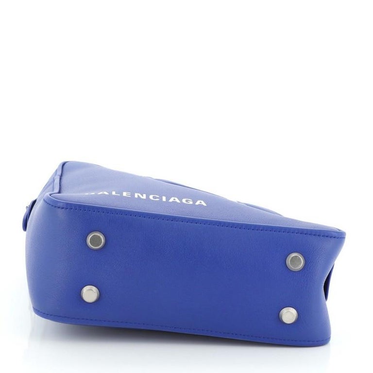 balenciaga triangle bag blue