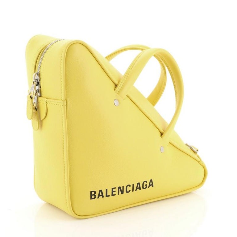 Balenciaga Triangle Duffle Bag Leather Small At 1stdibs