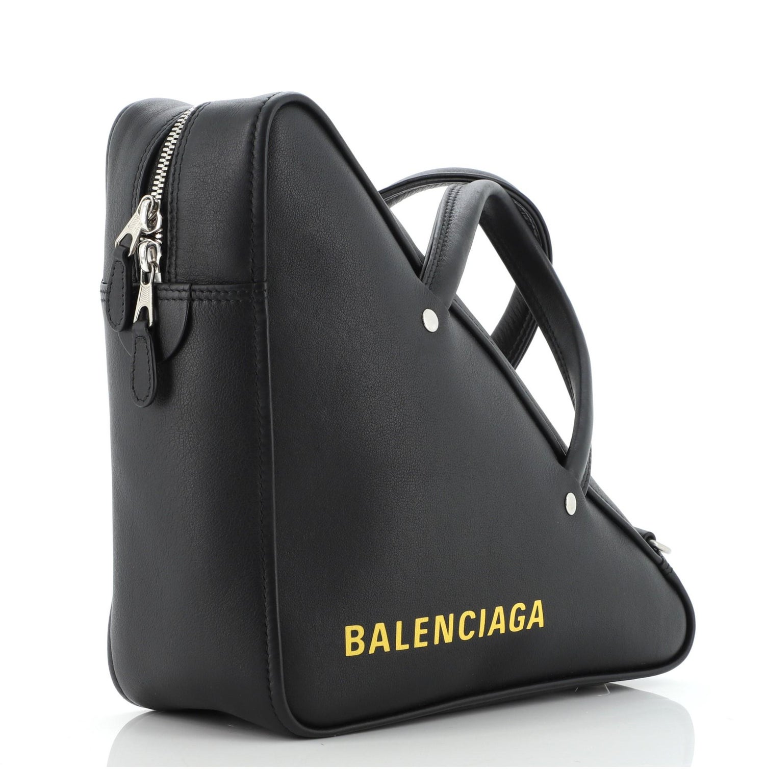 Balenciaga Triangle Duffle Bag Leather Small at 1stDibs | balenciaga  triangle bag