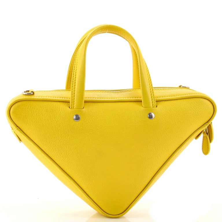 balenciaga triangle bag yellow