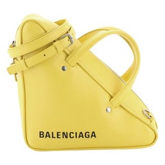 Balenciaga Black Triangle Pouch Strap Bag