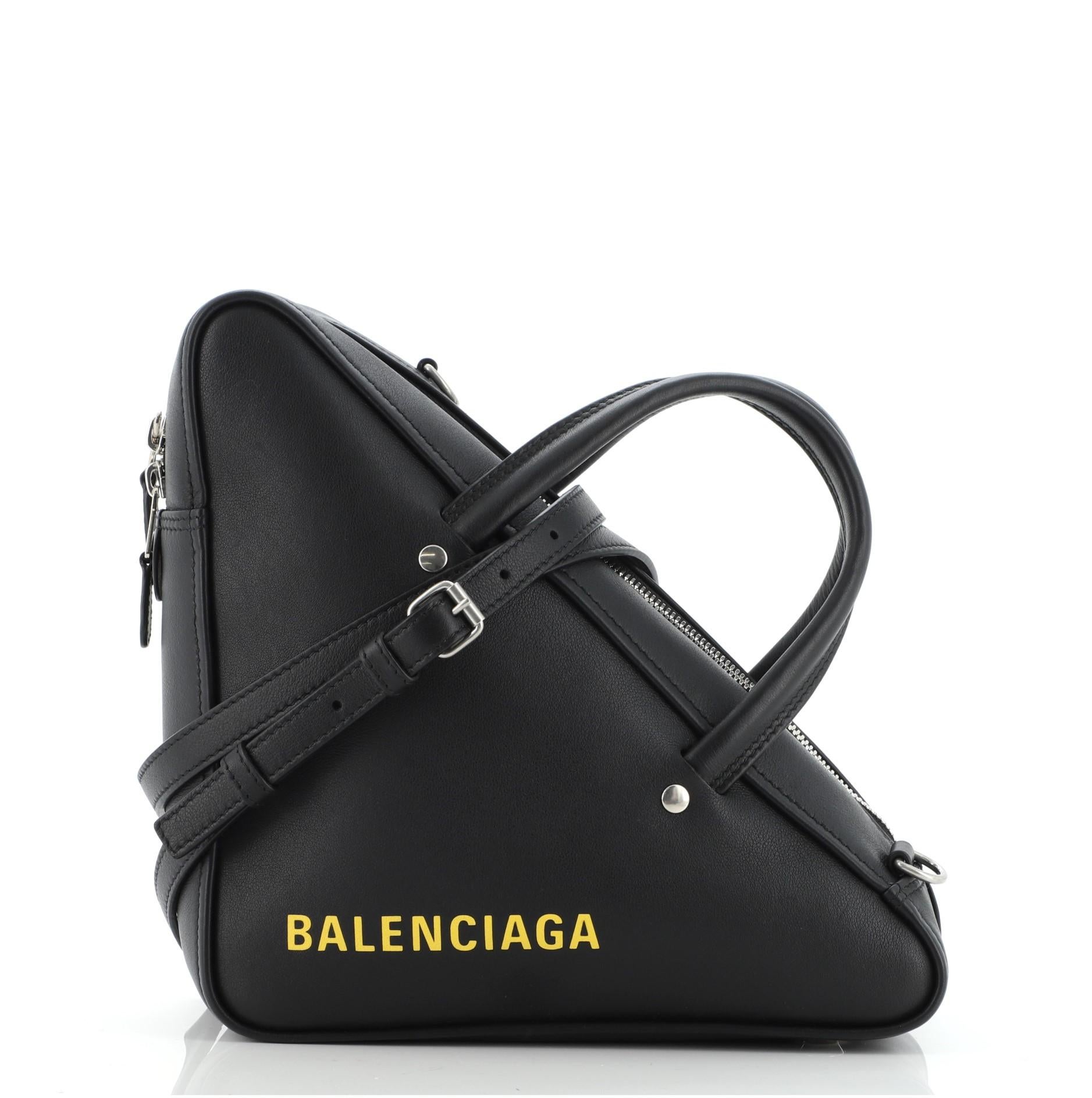 Balenciaga Triangle Duffle Bag Leather Small