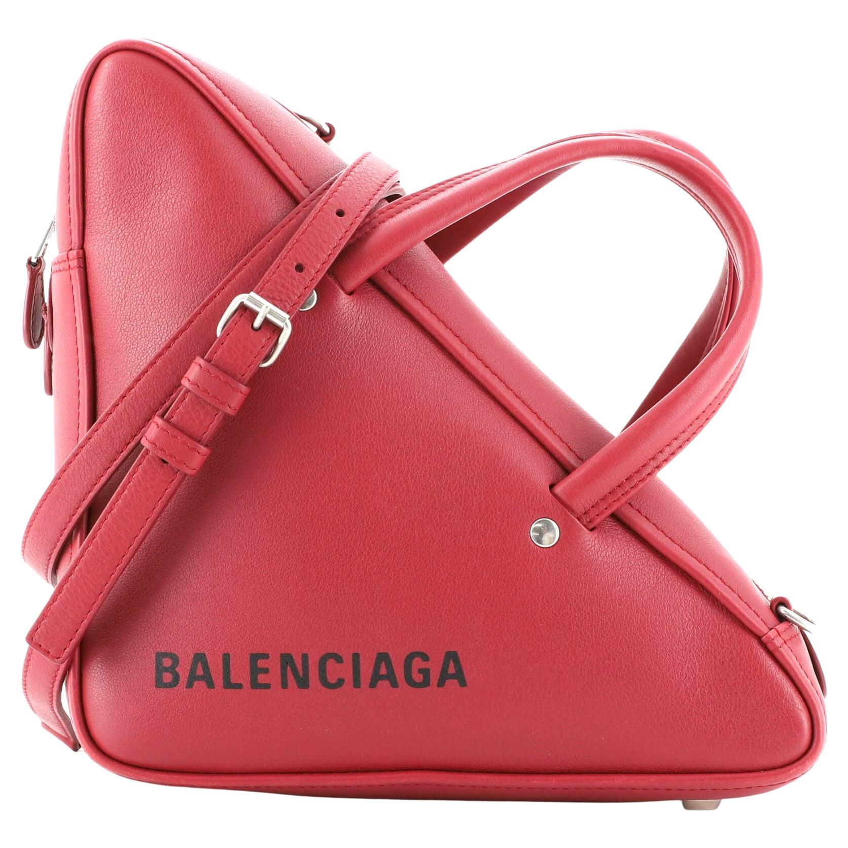 Balenciaga triangle store duffle xs