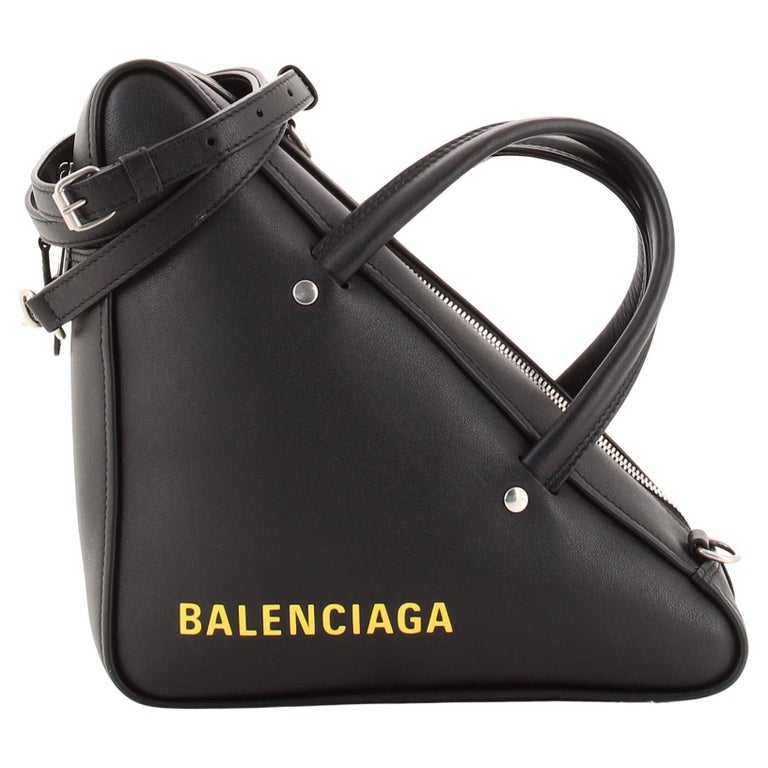 Balenciaga Triangle Duffle Bag Leather Small For Sale at 1stDibs