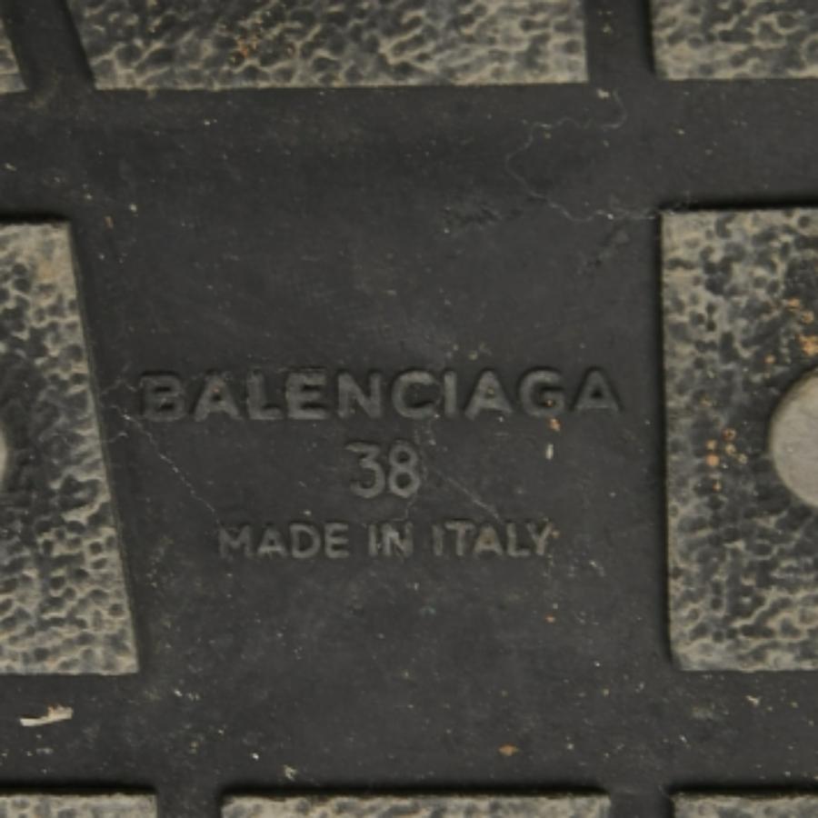 Noir Balenciaga - Baskets de course en cuir et maille tricolores, taille 38 en vente