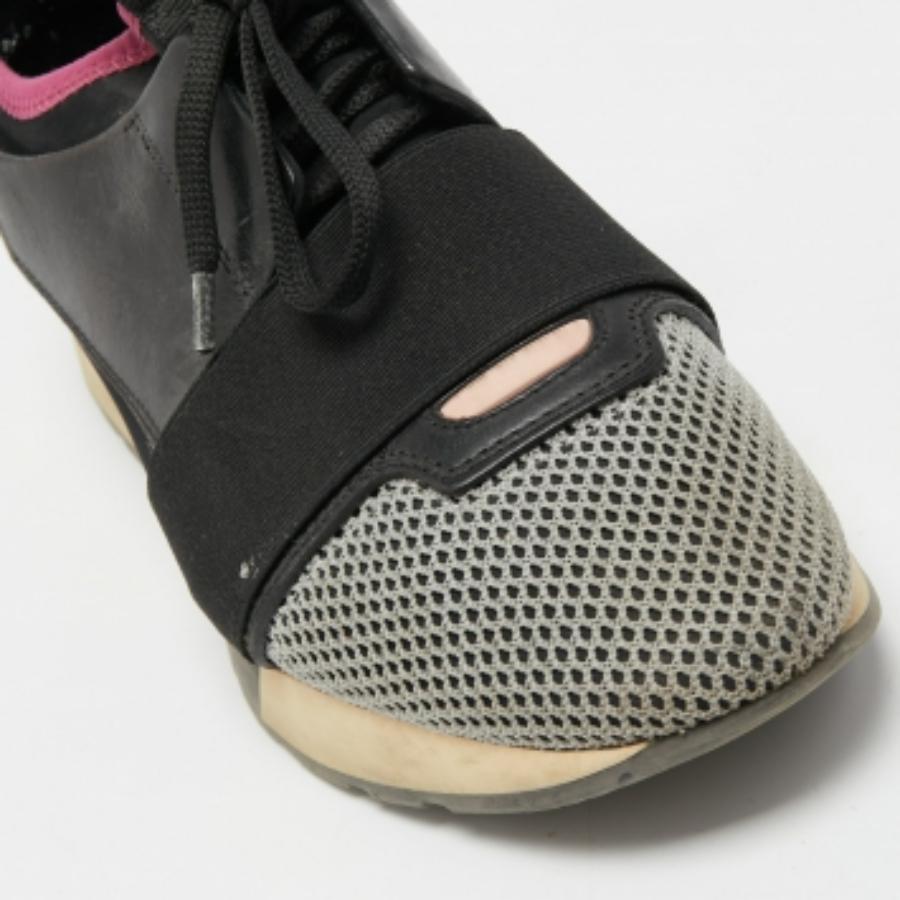 Balenciaga - Baskets de course en cuir et maille tricolores, taille 38 Pour femmes en vente