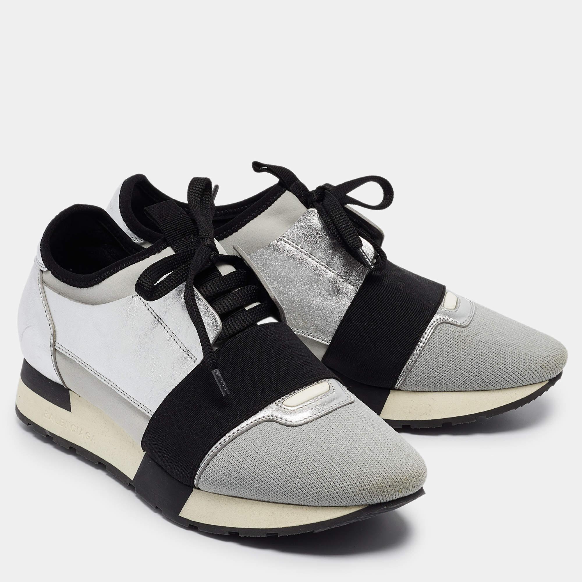 Baskets de course Balenciaga Tricolore et Neoprene Taille 38 Bon état - En vente à Dubai, Al Qouz 2