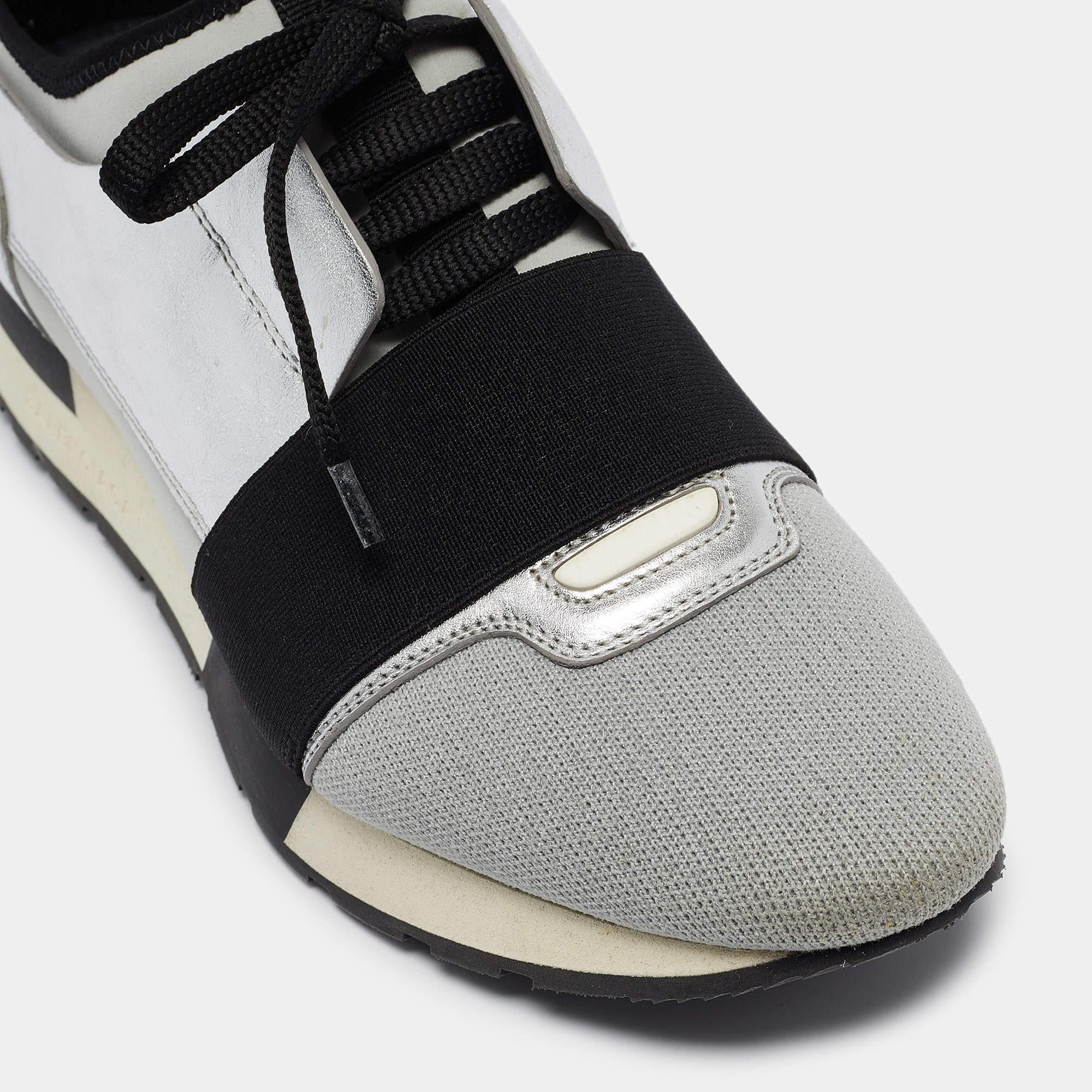 Baskets de course Balenciaga Tricolore et Neoprene Taille 38 en vente 3