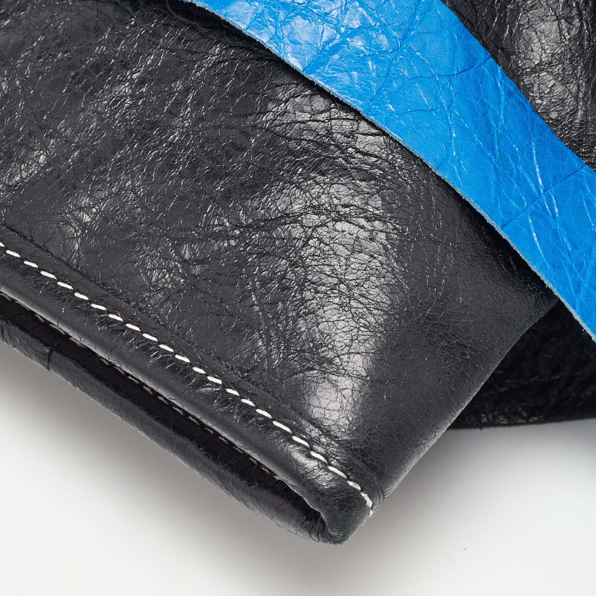 Balenciaga Tricolor Leather Bazar Fringe Clutch For Sale 8