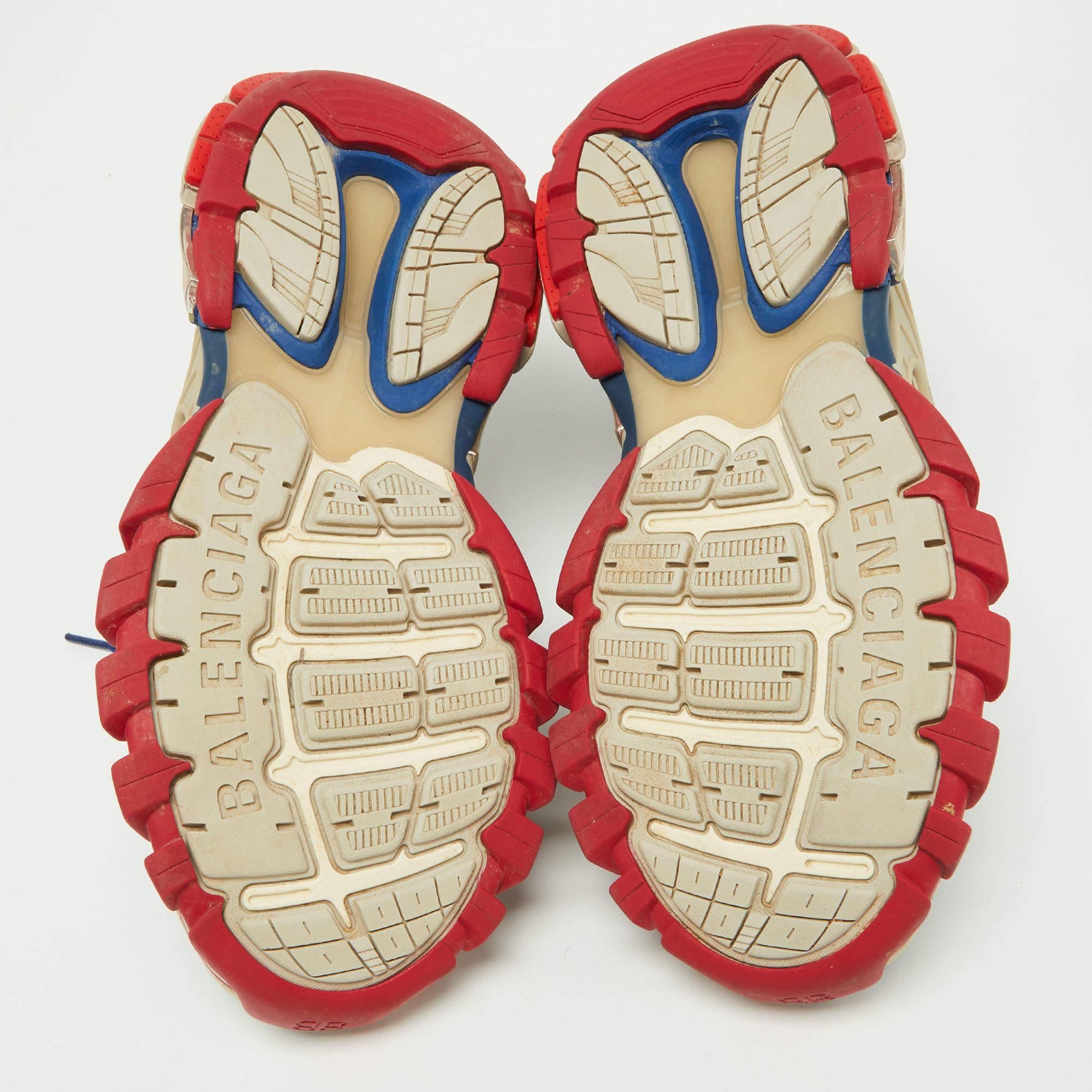 Balenciaga Tricolor Rubber and Mesh Track 2 Sneakers Size 41 4