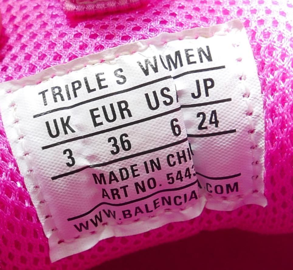 Balenciaga Triple S Clear Sole Sneakers Rosa Fucsia In condizioni ottime in vendita a London, GB