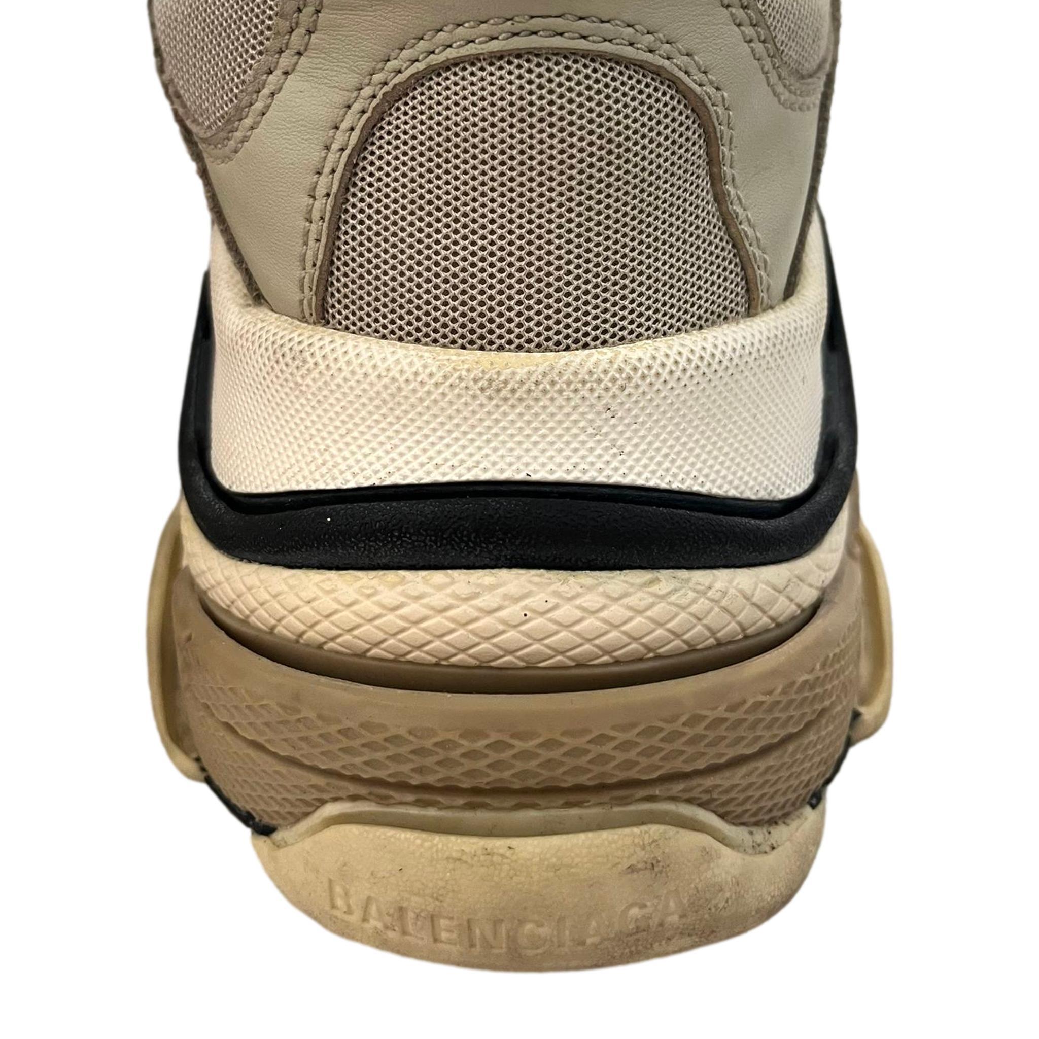 Balenciaga Triple S Leather, Nubuck & Mesh Sneakers 6