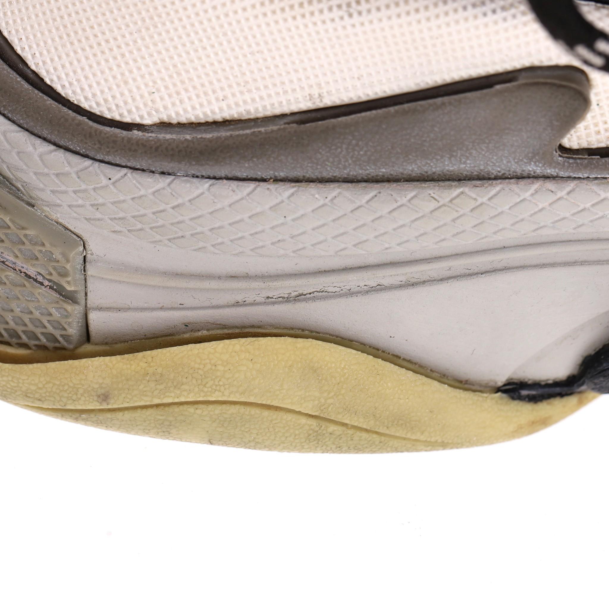 Balenciaga Triple S Leather, Nubuck & Mesh Sneakers 6